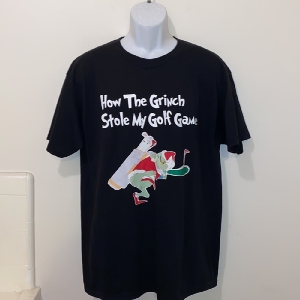 Unisex “How The Grinch Stole My Golf Game” Parody Tee - Picture 2 of 8